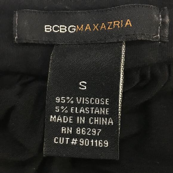 BCBGMaxazria Black Embellished Top Size Small - Picture 6 of 7